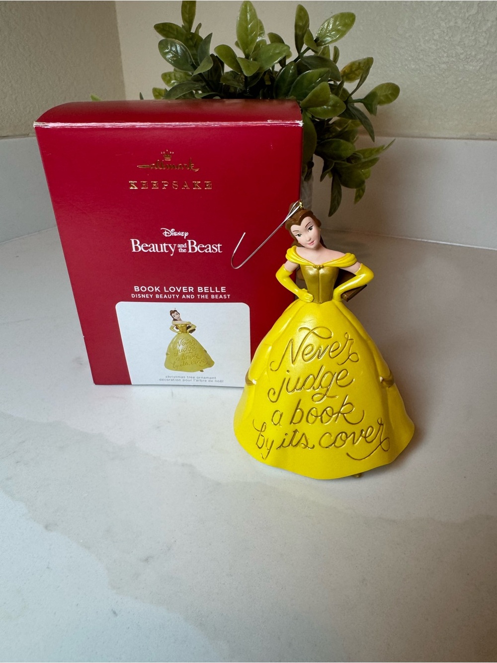 Hallmark Keepsake Disney Beauty and the Beast Book Lover Belle Ornament 2021